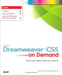 cover of the book Adobe Dreamweaver CS5 on Demand