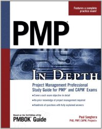 cover of the book PMP in Depth: Project Management Professional Study Guide for PMP and CAPM Exams