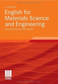 cover of the book English for Materials Science and Engineering: Exercises, Grammar, Case Studies