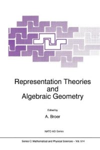 cover of the book Representation theories and algebraic geometry