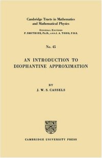 cover of the book An introduction to Diophantine approximation