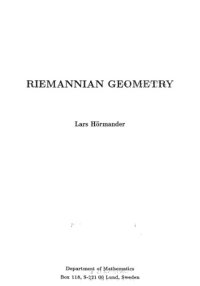 cover of the book Riemannian geometry