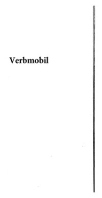 cover of the book Verbmobil: A Translation System for Face-to-Face Dialog