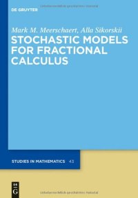 cover of the book Stochastic Models for Fractional Calculus