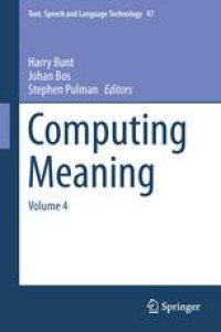 cover of the book Computing Meaning: Volume 4