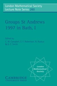 cover of the book Groups St Andrews 1997 in Bath: Volume 1