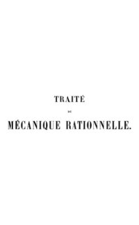 cover of the book Traite de mecanique rationnelle, tome 2