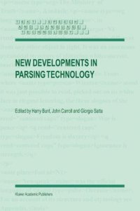 cover of the book New Developments in Parsing Technology