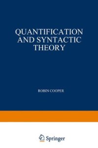 cover of the book Quantification and syntactic theory