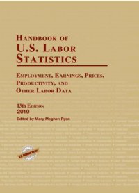 cover of the book Handbook of U.S. Labor Statistics 2010: Employment, Earnings, Prices, Productivity, and Other Labor Data