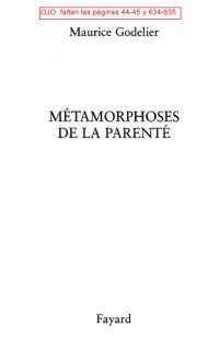 cover of the book Métamorphoses de la parenté