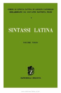 cover of the book Corso di lingua latina: sintassi latina