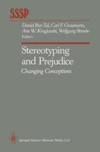 cover of the book Stereotyping and Prejudice: Changing Conceptions