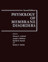 cover of the book Physiology of Membrane Disorders