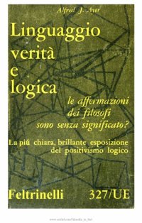 cover of the book Linguaggio, verità e logica