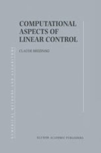 cover of the book Computational Aspects of Linear Control