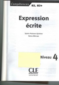 cover of the book Expression écrite : Niveau 4 B2