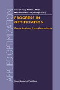 cover of the book Progress in Optimization: Contributions from Australasia