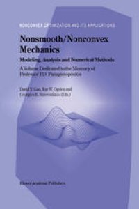 cover of the book Nonsmooth/Nonconvex Mechanics: Modeling, Analysis and Numerical Methods