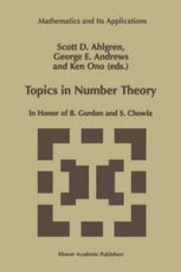 cover of the book Topics in Number Theory: In Honor of B. Gordon and S. Chowla