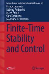 cover of the book Finite-Time Stability and Control