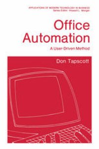 cover of the book Office Automation: A User-Driven Method