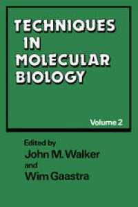 cover of the book Techniques in Molecular Biology: Volume 2