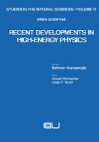 cover of the book Recent Developments in High-Energy Physics