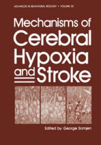 cover of the book Mechanisms of Cerebral Hypoxia and Stroke