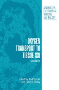 cover of the book Oxygen Transport to Tissue XXI