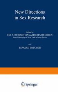 cover of the book New Directions in Sex Research