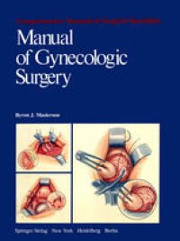 cover of the book Manual of Gynecologic Surgery