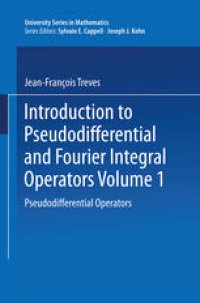 cover of the book Introduction to Pseudodifferential and Fourier Integral Operators: Pseudodifferential Operators