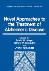 cover of the book Novel Approaches to the Treatment of Alzheimer’s Disease