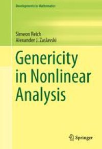 cover of the book Genericity in Nonlinear Analysis