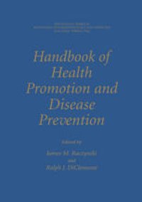 cover of the book Handbook of Health Promotion and Disease Prevention