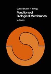 cover of the book Functions of Biological Membranes