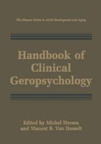 cover of the book Handbook of Clinical Geropsychology