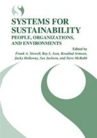 cover of the book Systems for Sustainability: People, Organizations, and Environments