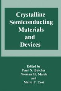 cover of the book Crystalline Semiconducting Materials and Devices