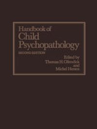 cover of the book Handbook of Child Psychopathology