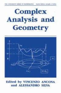 cover of the book Complex Analysis and Geometry