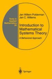 cover of the book Introduction to Mathematical Systems Theory: A Behavioral Approach