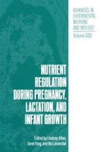 cover of the book Nutrient Regulation during Pregnancy, Lactation, and Infant Growth