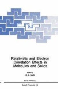 cover of the book Relativistic and Electron Correlation Effects in Molecules and Solids