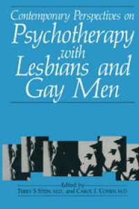 cover of the book Contemporary Perspectives on Psychotherapy with Lesbians and Gay Men