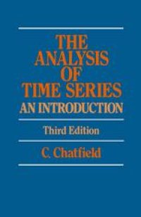 cover of the book The Analysis of Time Series: An Introduction