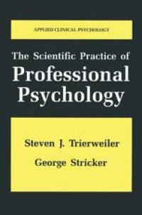 cover of the book The Scientific Practice of Professional Psychology