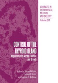 cover of the book Control of the Thyroid Gland: Regulation of Its Normal Function and Growth