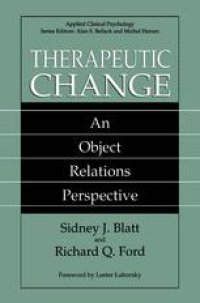 cover of the book Therapeutic Change: An Object Relations Perspective